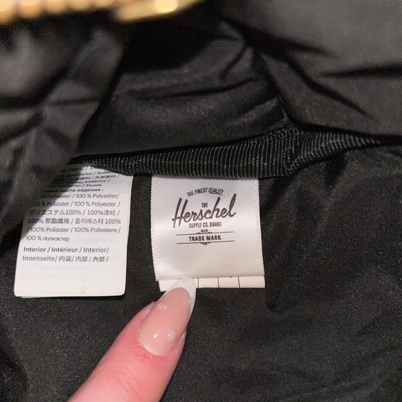 Herschel Black & Gold Backpack - Picture 6 of 8